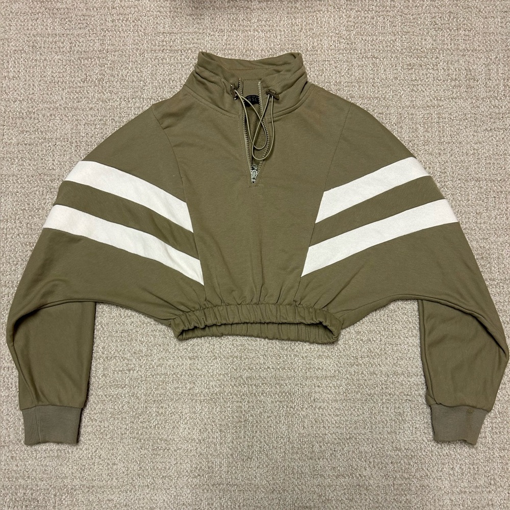 Abstract sweater in sage green